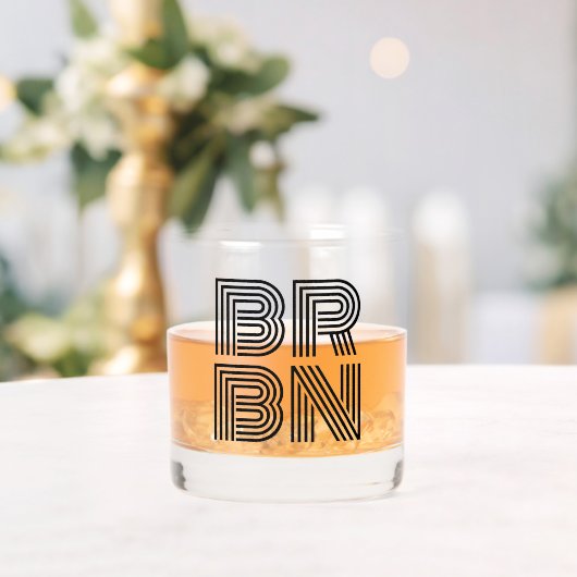 BRBNバーボンハンターウイスキーコレクター ウイスキーグラス (インサイチュ (ウェディング))