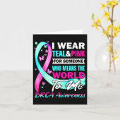 Brca認識度乳房および卵巣がんサポート カード (黄色い花)