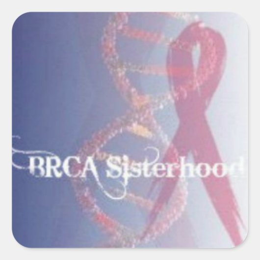 BRCA SISTERHOOD小型封筒用シール、シール スクエアシール (正面)
