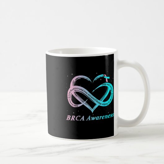 Brca Warrior Im乳素晴らしがん認識度 コーヒーマグカップ (右)