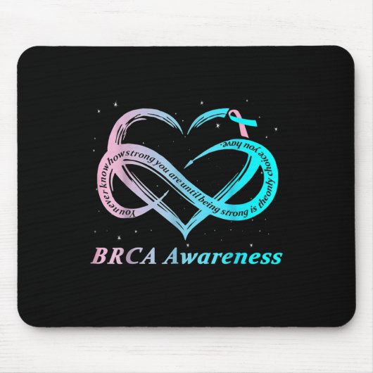 Brca Warrior Im乳素晴らしがん認識度 マウスパッド (正面)
