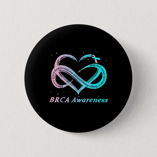 Brca Warrior Im乳素晴らしがん認識度 缶バッジ (正面)