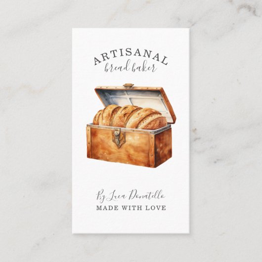 Bread Bakery Baker Business Card 名刺 (正面)