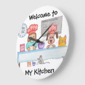 Bread Baking ラージ壁時計 (傾斜)