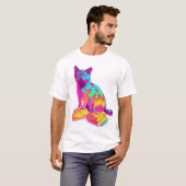 Bread Meowphosis – Glitchy Funny Cat Meme Tシャツ (正面フル)
