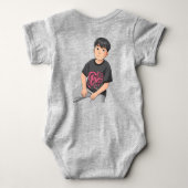 Bread my boy ベビーボディスーツ (裏面)