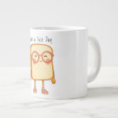 Bread Tony Have a Nice Day – Cute Bread ジャンボコーヒーマグカップ (正面右)