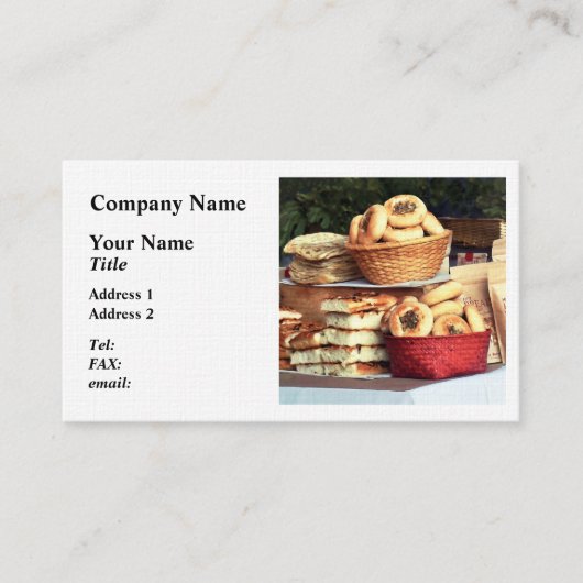 Breads atファーマーズマーケット 名刺 (正面)