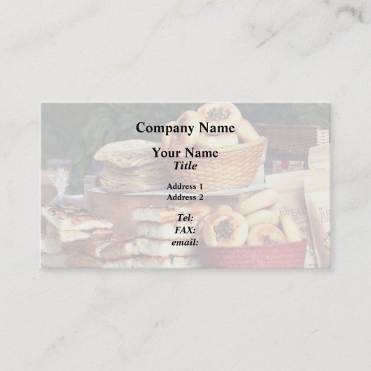 Breads atファーマーズマーケット 名刺 (正面)