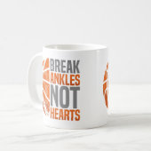 Break Ankles Not Hearts Basketball Player Hooper S コーヒーマグカップ (正面左)