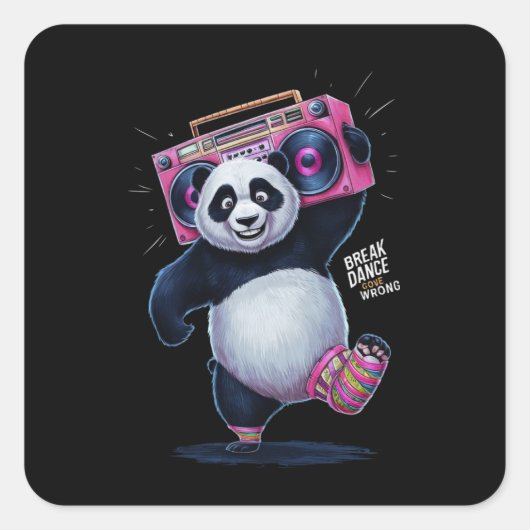 'BREAK DANCE'と'GED WRONG スクエアシール (正面)