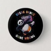 'BREAK DANCE'と'GED WRONG (2) 缶バッジ (正面)