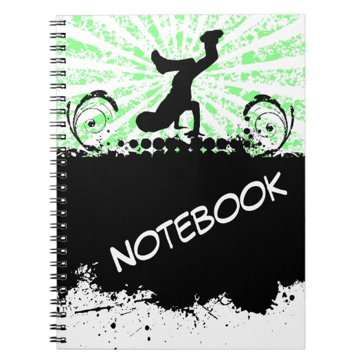 Break Dance Notebook ノートブック (正面)