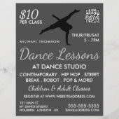 Break Dancer Silhouette、Dance Lesson 広告's チラシ (正面)