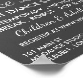 Break Dancer Silhouette、Dance Lesson 広告's ポスター (角)