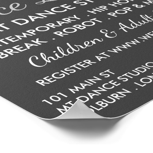 Break Dancer Silhouette、Dance Lesson 広告's ポスター (角)