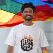 Break Free Graffiti Flame T-Shirt Tシャツ