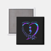 Break Stigma 救 Lives ハートSemicolon Sudie Pr マグネット (正面/裏面)