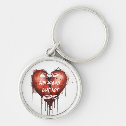 Break the rules キーホルダー (正面)