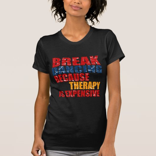 Breakdanceのデザイン Tシャツ (正面)