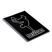 Breakdanceカスタムな色のノート ノートブック (右側)