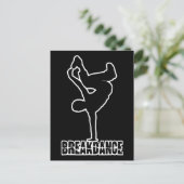 Breakdanceカラーカスタムポストカード ポストカード (スタンド正面)