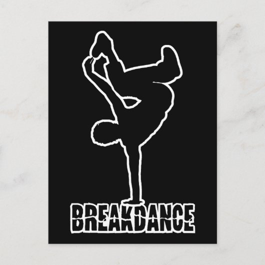 Breakdanceカラーカスタムポストカード ポストカード (正面)