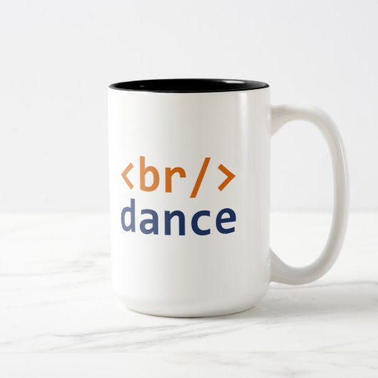 Breakdanceコード ツートーンマグカップ (右)
