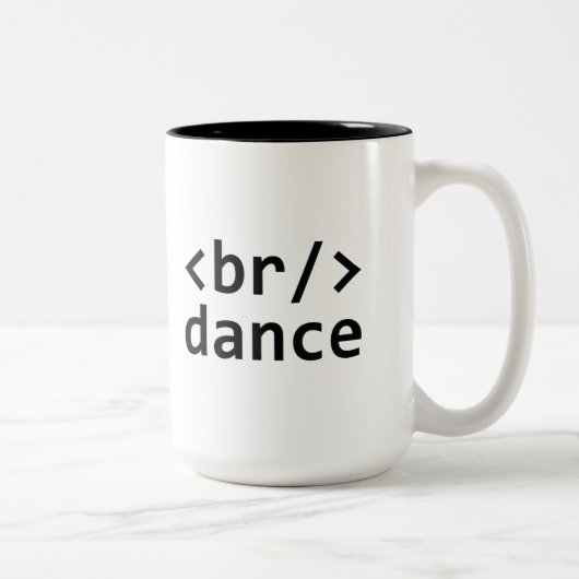 Breakdanceコード ツートーンマグカップ (右)