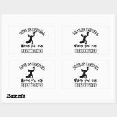 Breakdanceデザイン 長方形シール (シート)