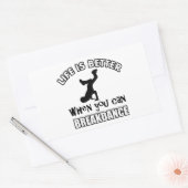 Breakdanceデザイン 長方形シール (封筒)