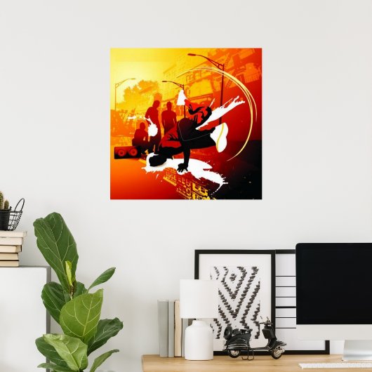 Breakdanceポスター ポスター (ホームオフィス)