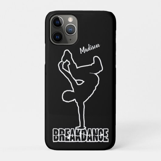 Breakdance名前をカスタムするとカラー電話ケース Case-Mate iPhoneケース (裏)