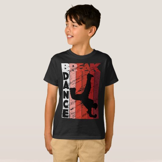 Breakdance B-Boy Breakdancer Breakdancingヒップホップ Tシャツ (正面フル)