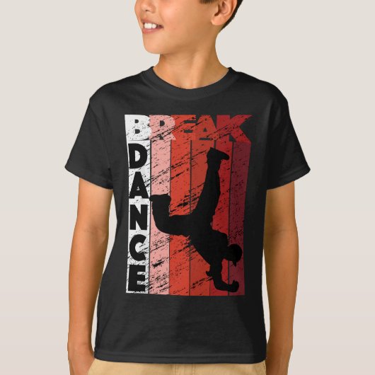 Breakdance B-Boy Breakdancer Breakdancingヒップホップ Tシャツ (正面)