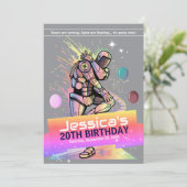 Breakdance Bot誕生日パーティーの招待状 招待状 (スタンド正面)