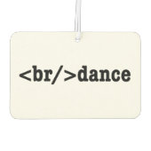 breakdance HTMLコード カーエアーフレッシュナー (裏面)