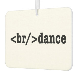breakdance HTMLコード カーエアーフレッシュナー