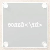 breakdance HTMLコード ガラスコースター (裏面)