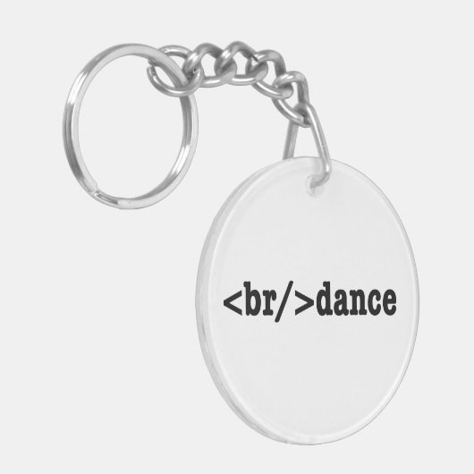 breakdance HTMLコード キーホルダー (正面左)