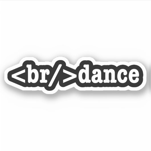 breakdance HTMLコード シール (正面)