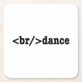 breakdance HTMLコード スクエアペーパーコースター (正面)