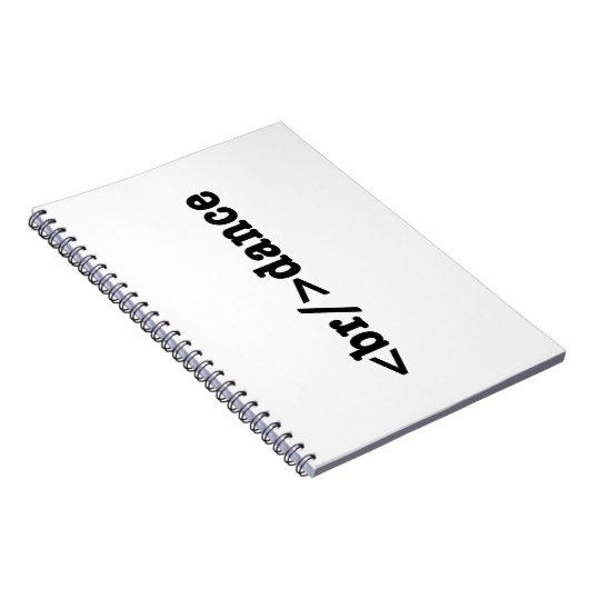 breakdance HTMLコード ノートブック (右側)