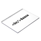 breakdance HTMLコード ノートブック (左側)