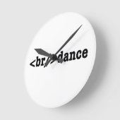 breakdance HTMLコード ラウンド壁時計 (傾斜)