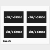 breakdance HTMLコード 長方形シール (シート)