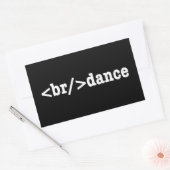 breakdance HTMLコード 長方形シール (封筒)