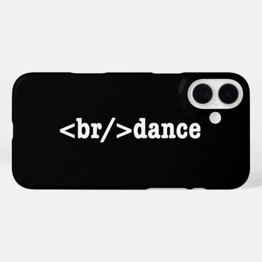 breakdance HTMLコード Case-Mate iPhoneケース (裏面 (横))