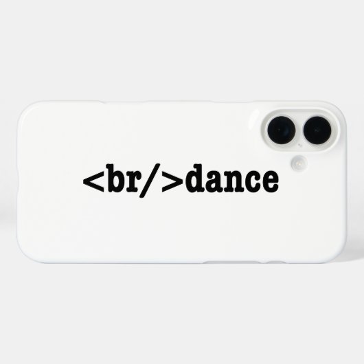 breakdance HTMLコード Case-Mate iPhoneケース (裏面 (横))