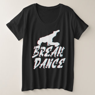 Breakdance Powermove通り・ダンス・ブレーカー プラスサイズTシャツ